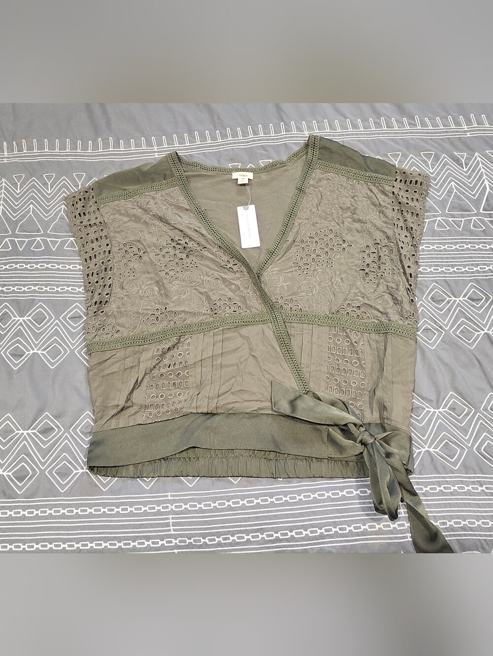 Anthropologie Tiny Tatiana Wrap Top Size Medium